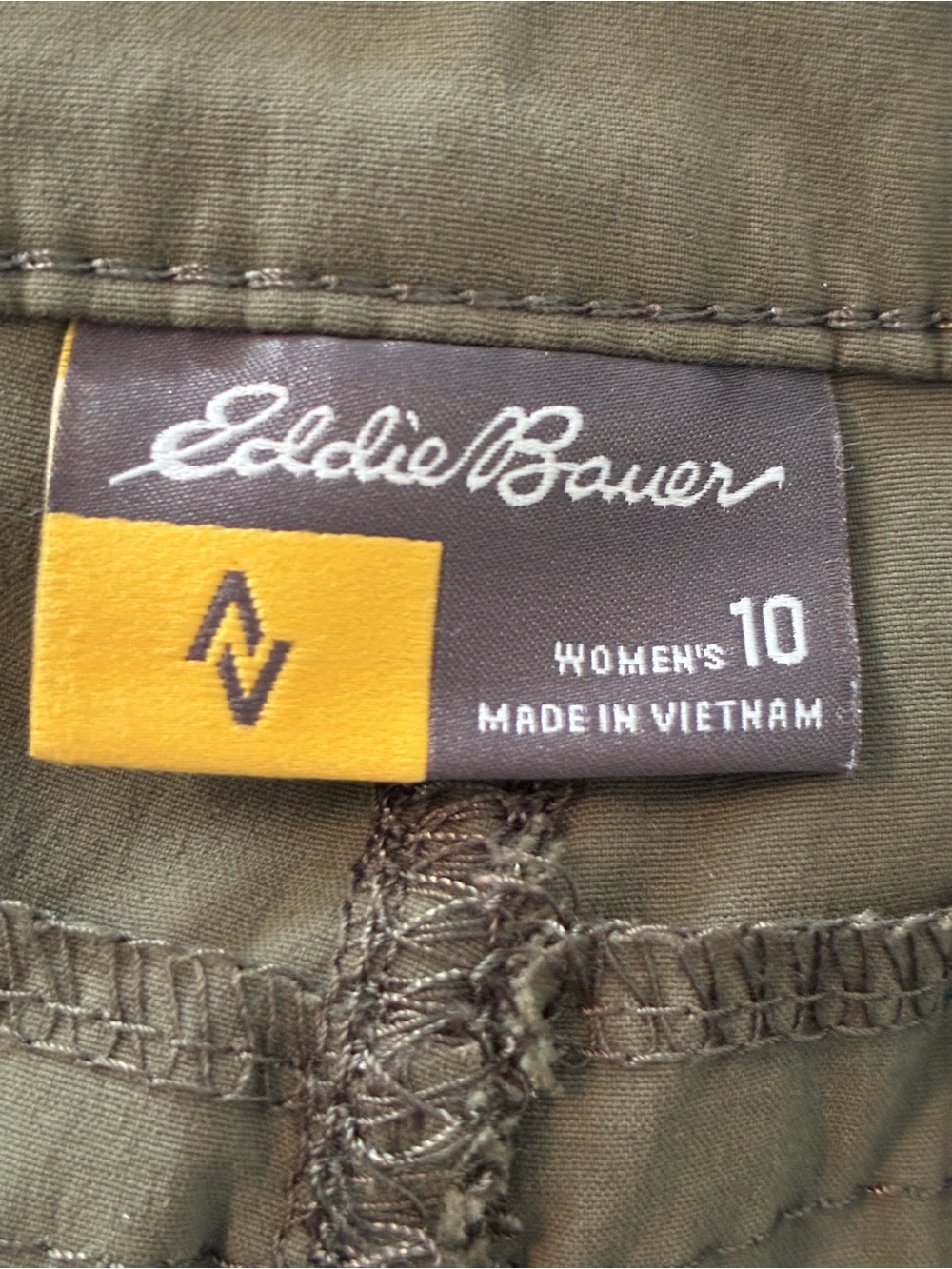 Eddie Bauer Convertible Athletic Pants Size 10 Decorative Stitching/5 Pockets - Picture 9 of 9